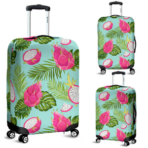 Dragon Fruit Leaves Pattern Luggage Covers