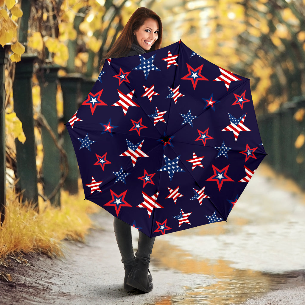 USA Star Pattern Theme Umbrella