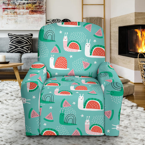 Snail Pattern Print Design 01 Recliner Chair Slipcover