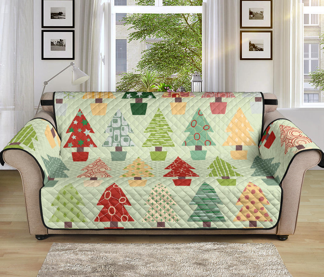 Christmas Tree Pattern Backgroind Sofa Cover Protector