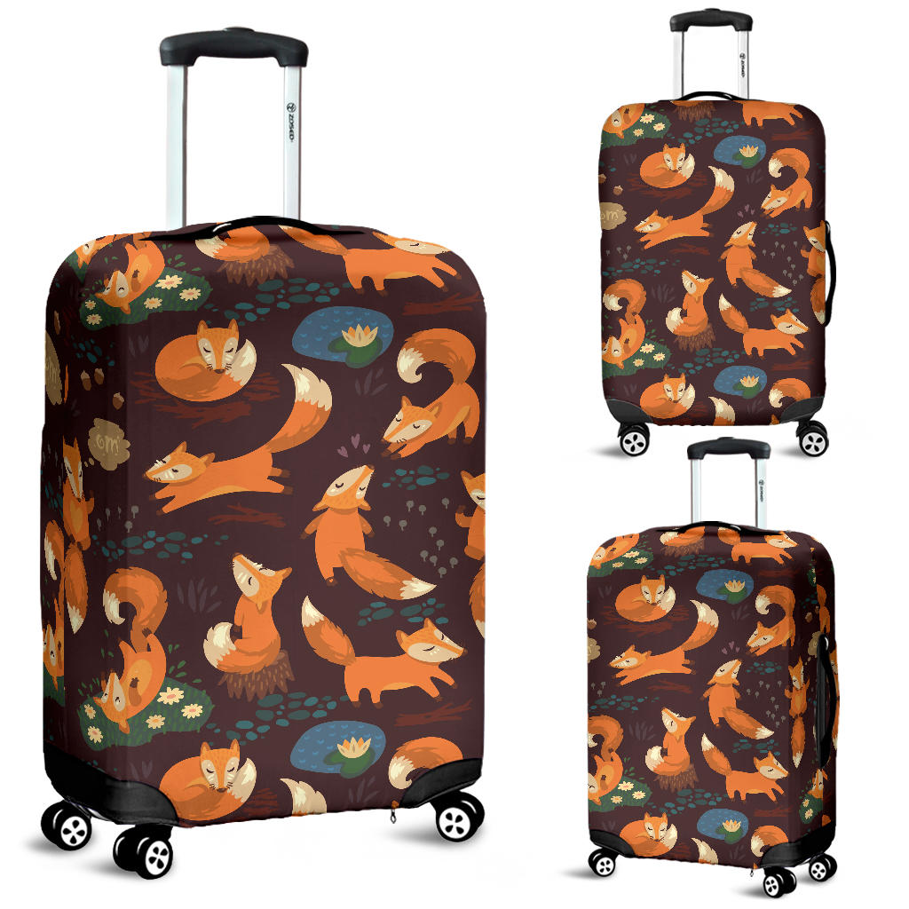 Fox Pattern Luggage Covers