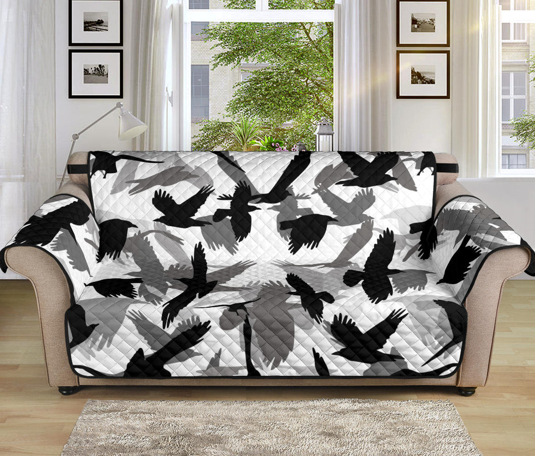 Crow Pattern Sofa Cover Protector