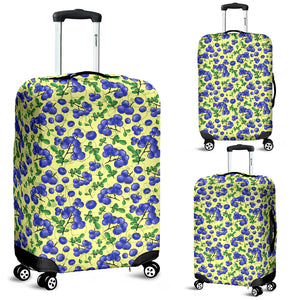 Blueberry Leaves Pattern Luggage Covers
