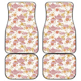 Tea pots Pattern Print Design 01 Front and Back Car Mats