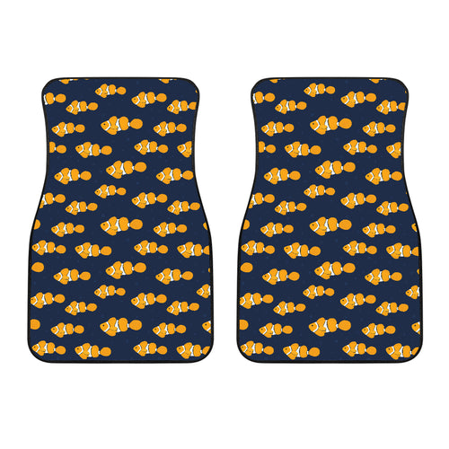 Clown Fish Pattern Print Design 01 Front Car Mats