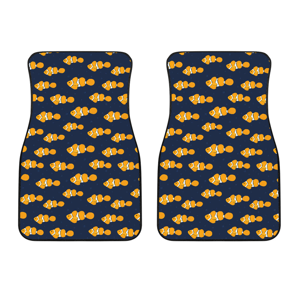 Clown Fish Pattern Print Design 01 Front Car Mats