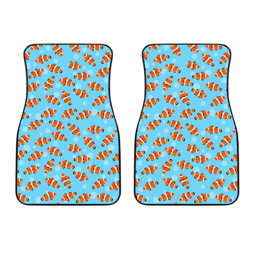 Clown Fish Pattern Print Design 05 Front Car Mats