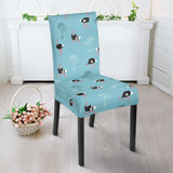 Ostrich Pattern Print Design 05 Dining Chair Slipcover