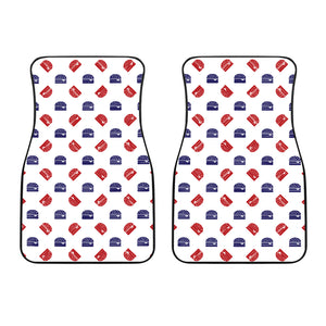 Hamburger Pattern Print Design 04 Front Car Mats