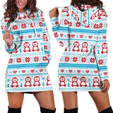 Penguin Sweater Printed Pattern Women Hoodie Dress