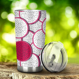 Sliced Dragon Fruit Pattern Tumbler