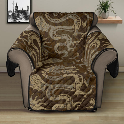 Dragon Pattern Recliner Cover Protector