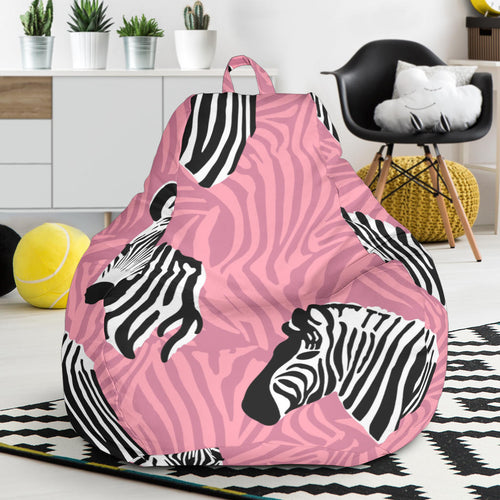 Zebra Head Pattern Bean Bag Cover