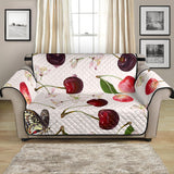 Cherry Flower Butterfly Pattern Loveseat Couch Cover Protector