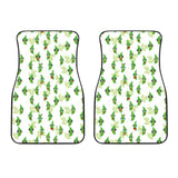 Green Peas Pattern Print Design 04 Front Car Mats