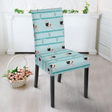 Ostrich Pattern Print Design 04 Dining Chair Slipcover
