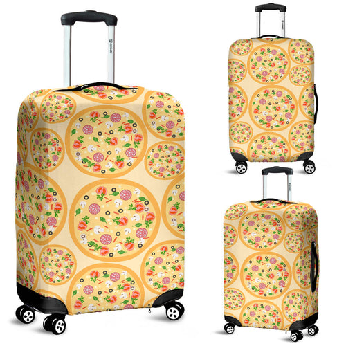 Pizza Theme Pattern Luggage Covers