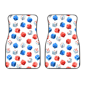 Dice Pattern Print Design 01 Front Car Mats