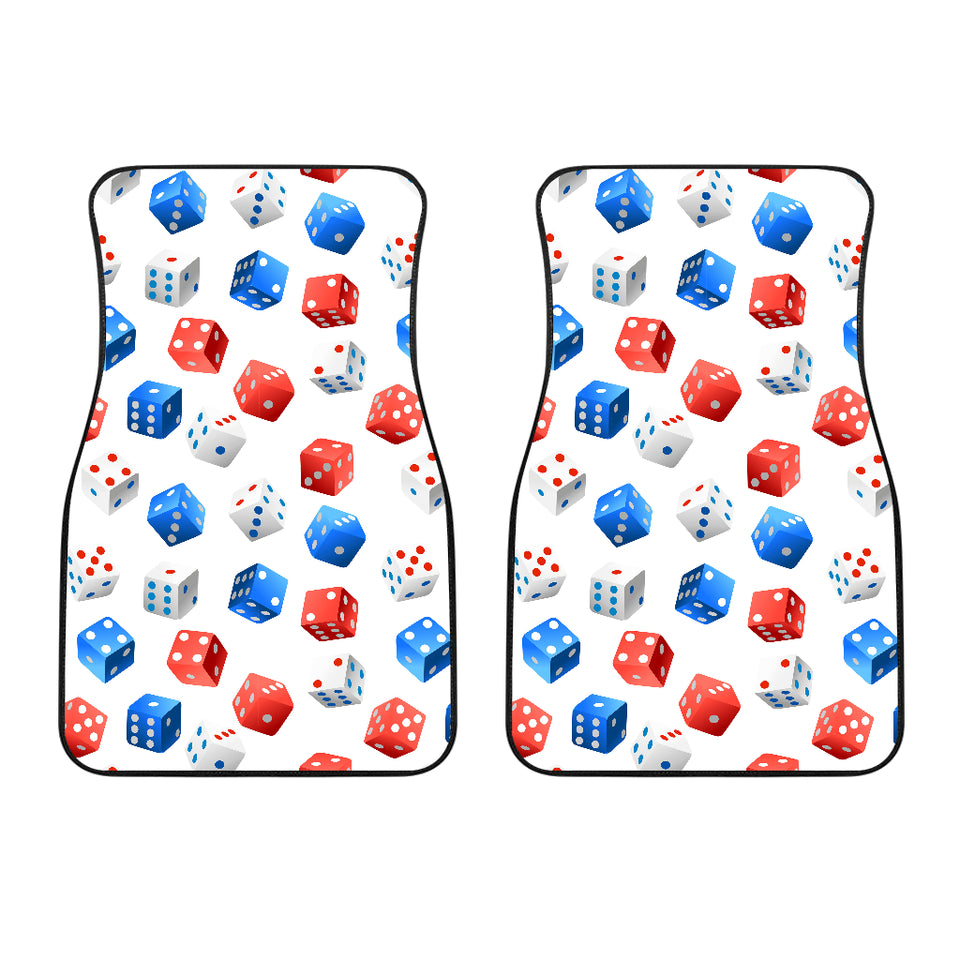 Dice Pattern Print Design 01 Front Car Mats