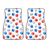 Dice Pattern Print Design 01 Front Car Mats