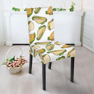 Sandwich Pattern Print Design 05 Dining Chair Slipcover