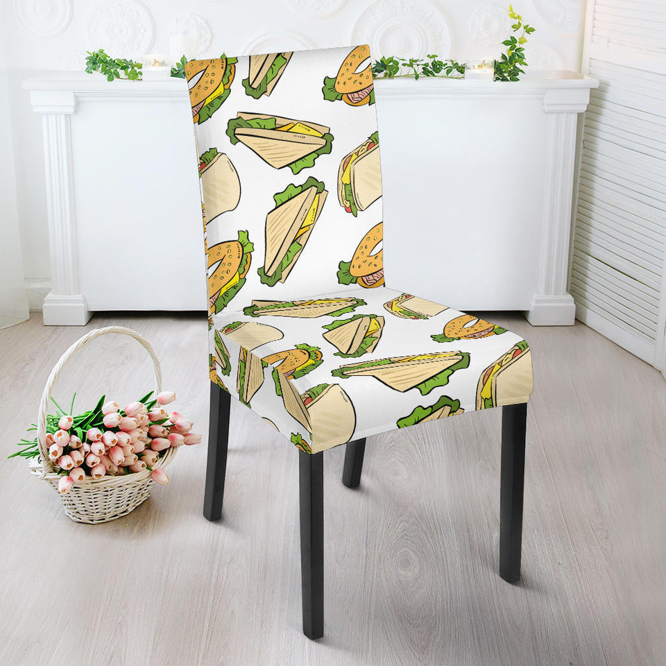 Sandwich Pattern Print Design 05 Dining Chair Slipcover