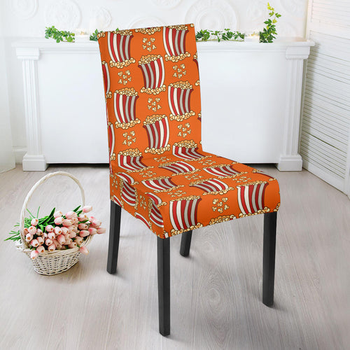 Popcorn Pattern Print Design 05 Dining Chair Slipcover