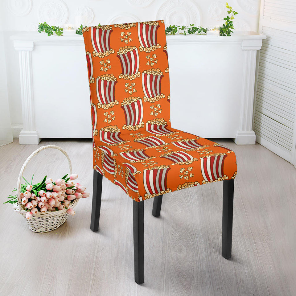 Popcorn Pattern Print Design 05 Dining Chair Slipcover