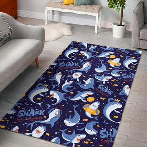 Shark Funny Pattern Area Rug