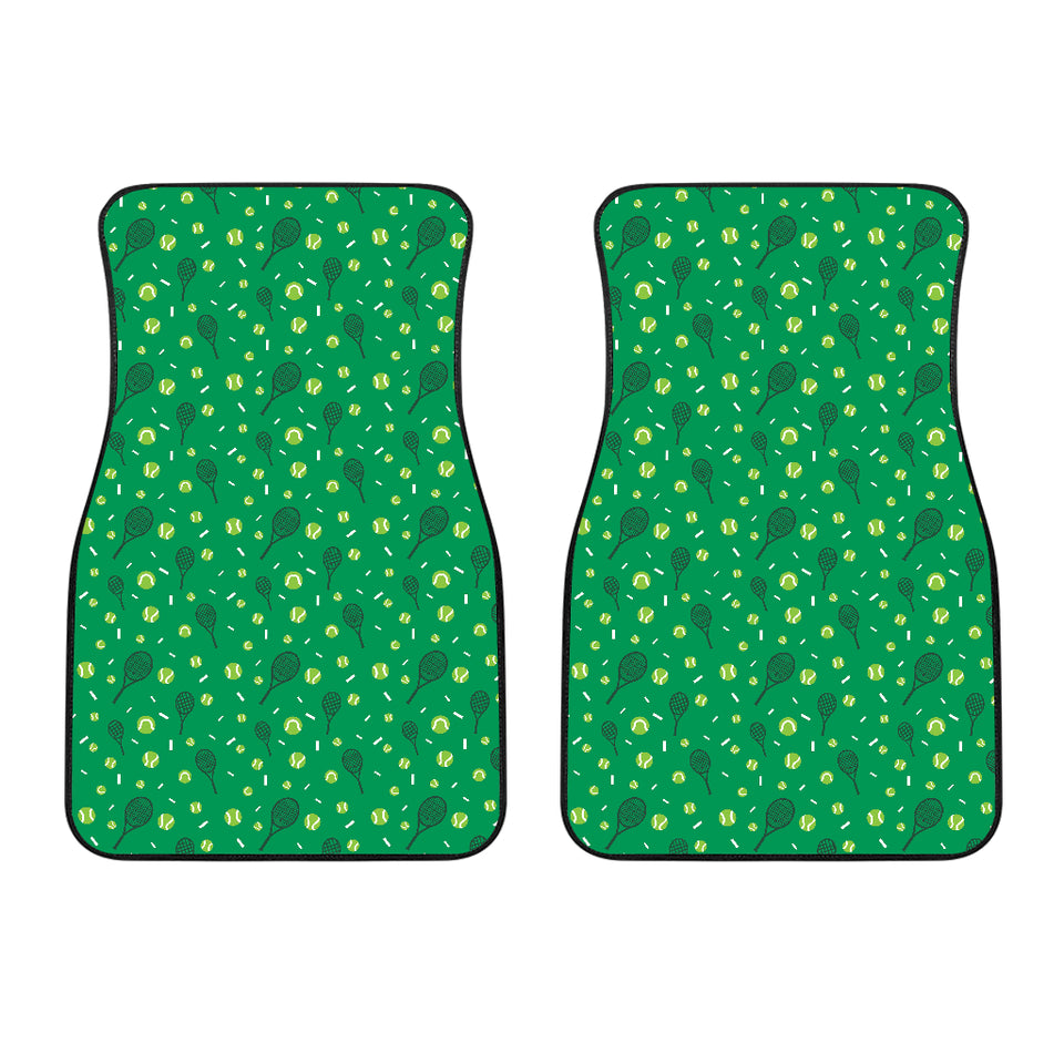 Tennis Pattern Print Design 03 Front Car Mats