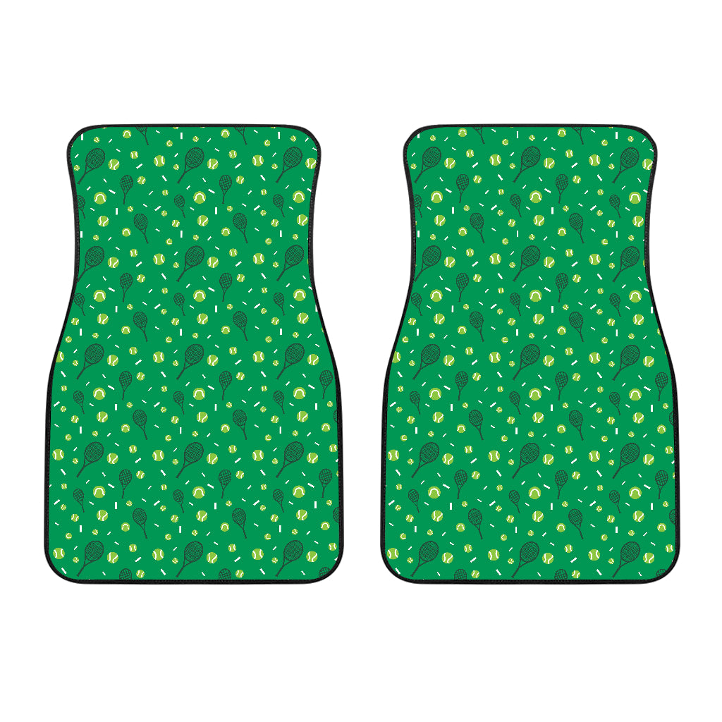 Tennis Pattern Print Design 03 Front Car Mats