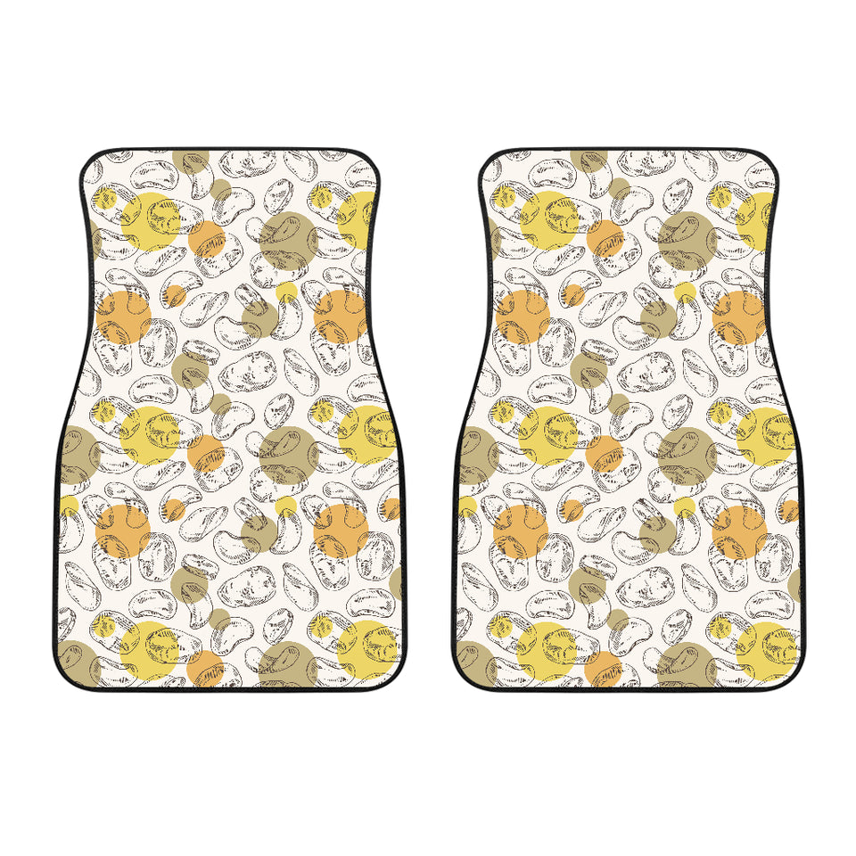 Potato Chips Pattern Print Design 02 Front Car Mats