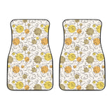 Potato Chips Pattern Print Design 02 Front Car Mats