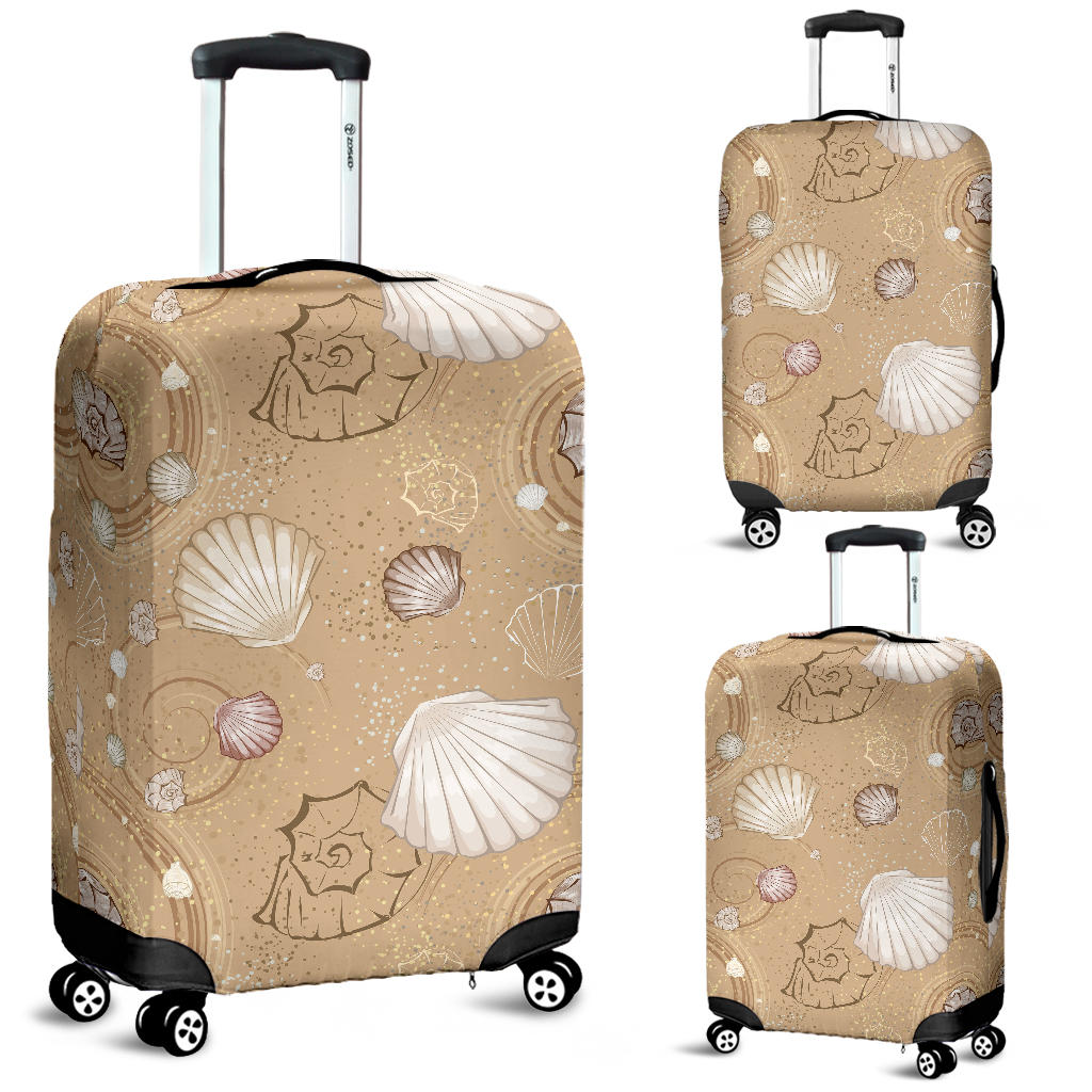 Shell Pattern Sand Luggage Covers