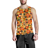 Pizza Texture Pattern Men Tank Top