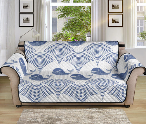 Whale Pattern Sofa Cover Protector