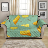 Cheese Pattern Background Loveseat Couch Cover Protector