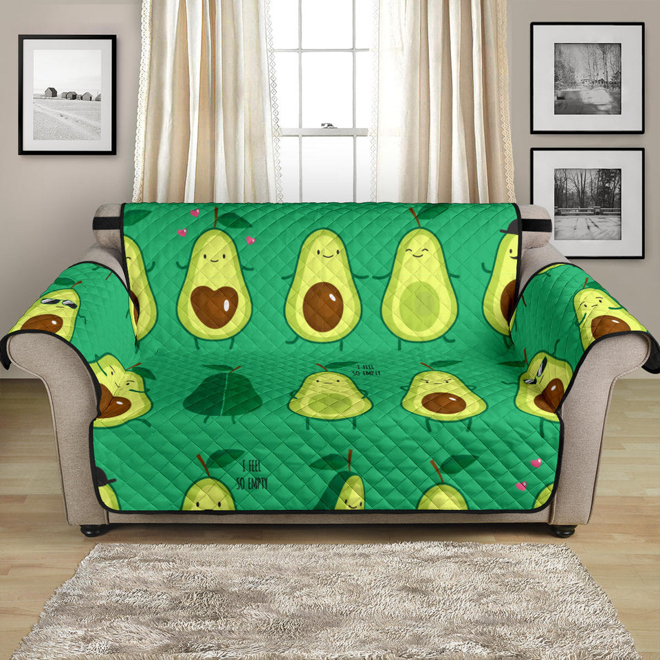 Cute Avocado Pattern Loveseat Couch Cover Protector