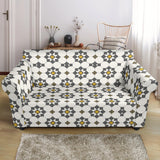 Arabic Morocco Pattern Background Loveseat Couch Slipcover