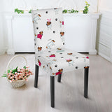 Jack Russel Pattern Print Design 03 Dining Chair Slipcover