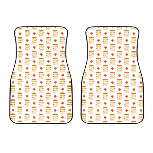 Pancake Pattern Print Design 02 Front Car Mats