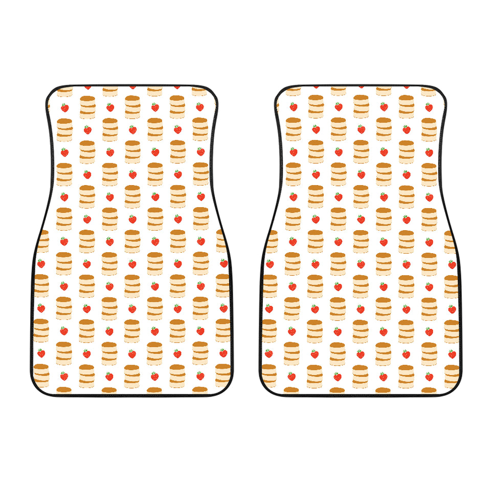 Pancake Pattern Print Design 02 Front Car Mats