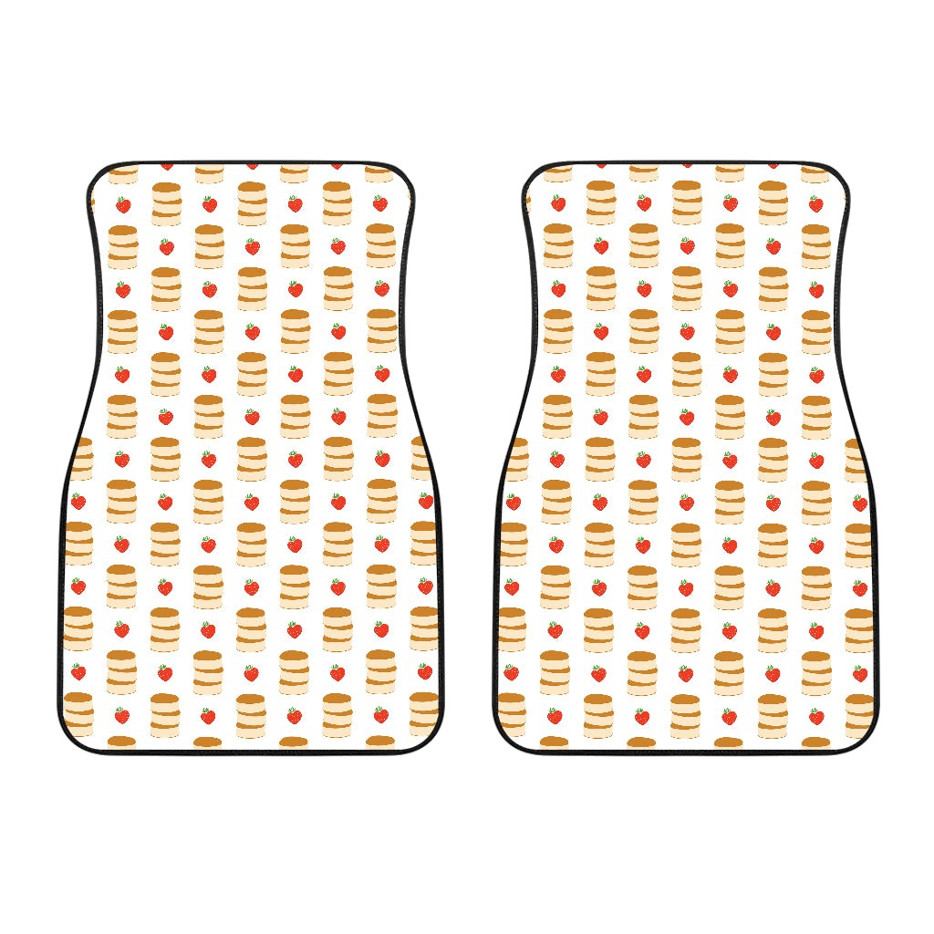 Pancake Pattern Print Design 02 Front Car Mats