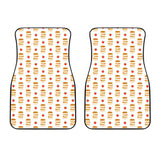 Pancake Pattern Print Design 02 Front Car Mats