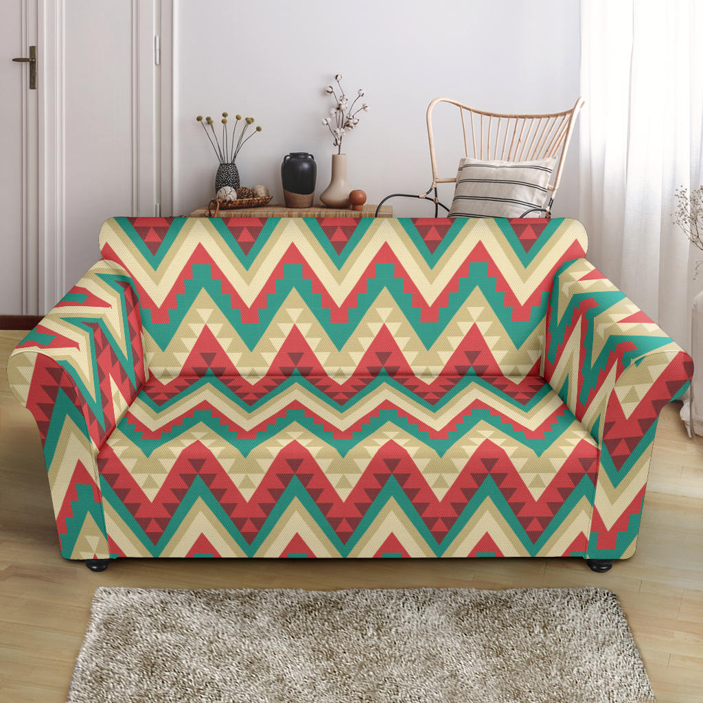 Zigzag Chevron Pattern Loveseat Couch Slipcover