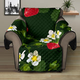 Strawberry Pattern Background Recliner Cover Protector