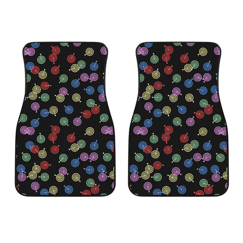 Darts Pattern Print Design 03 Front Car Mats