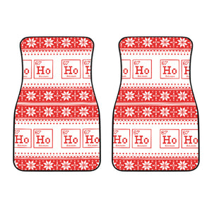 Chemistry Periodic Table Pattern Print Design 03 Front Car Mats