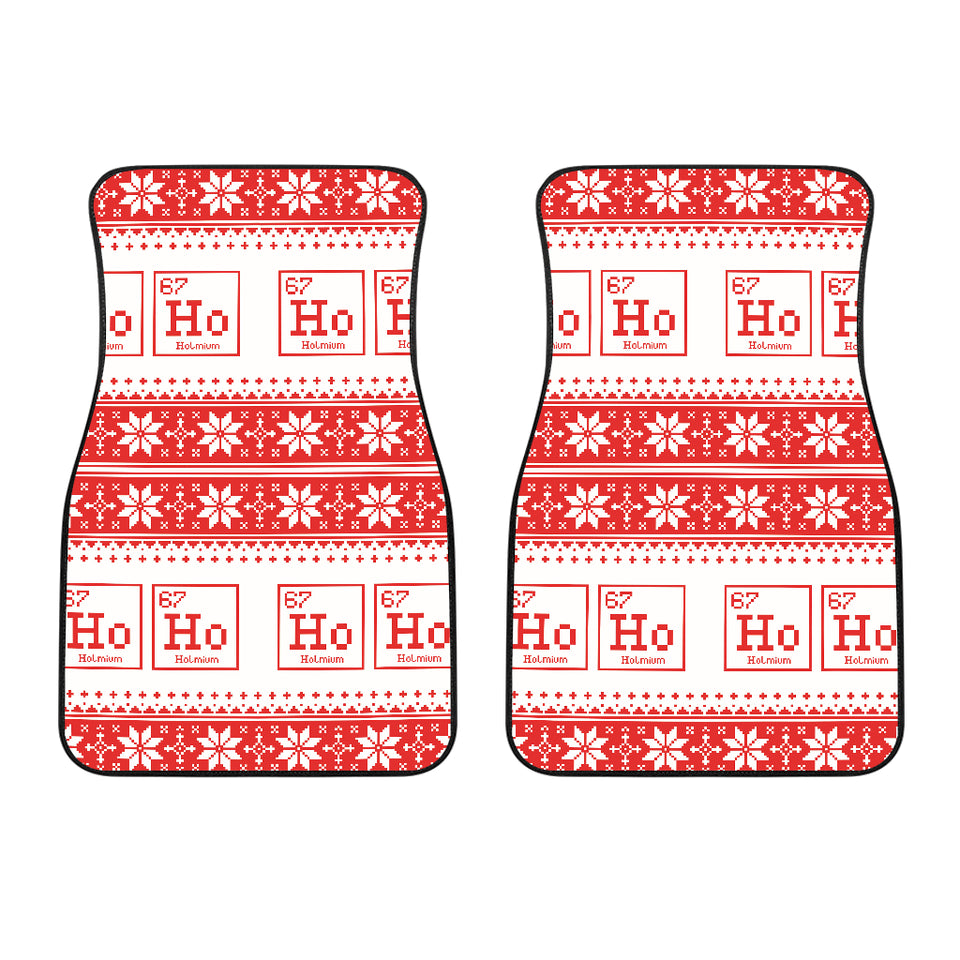 Chemistry Periodic Table Pattern Print Design 03 Front Car Mats