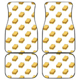 Sandwich Pattern Print Design 04 Front and Back Car Mats